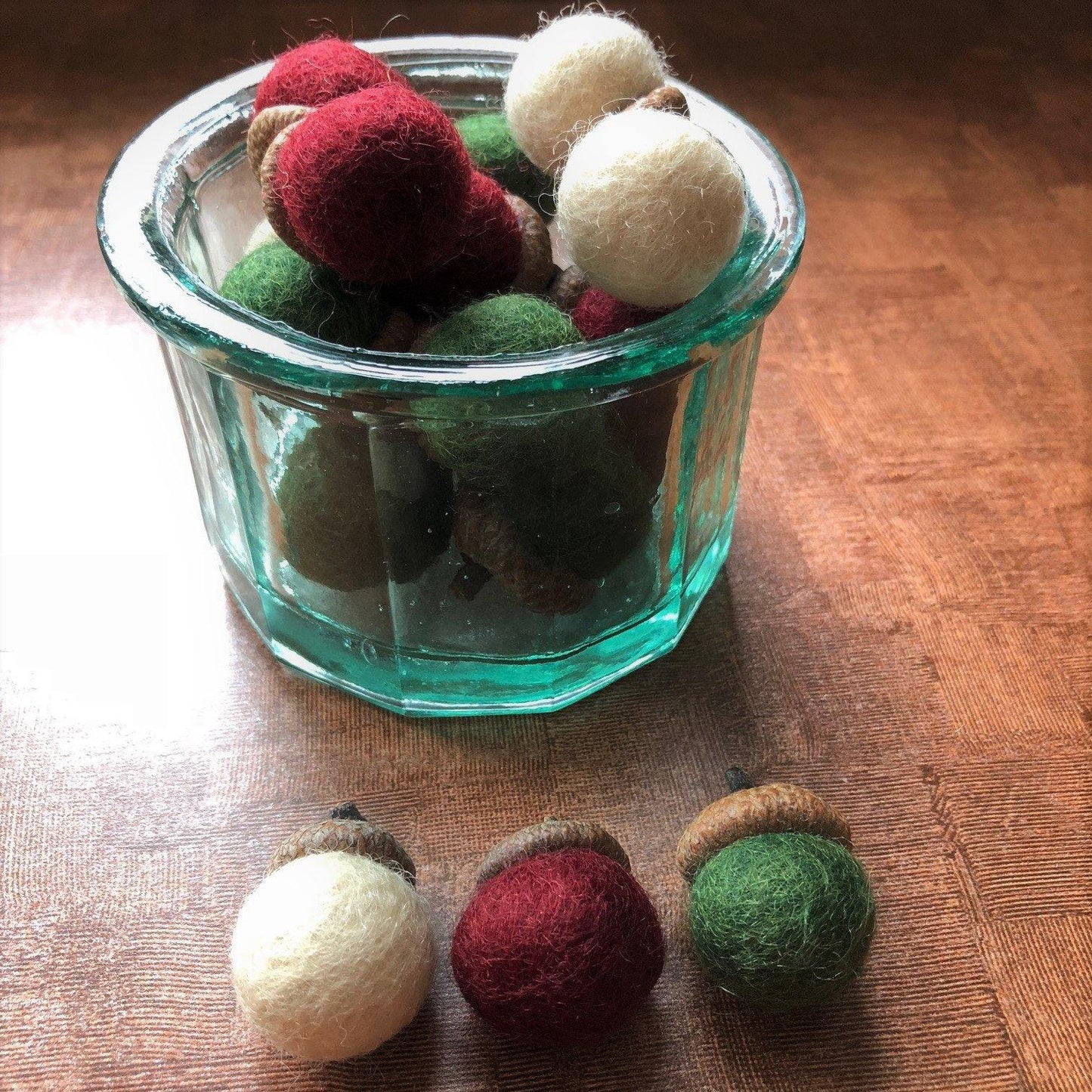 Classy Christmas Wool Acorns - Redheadnblue