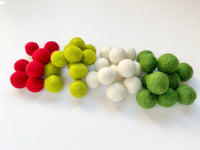 Most Popular Christmas - 2.5 cm Felt Balls