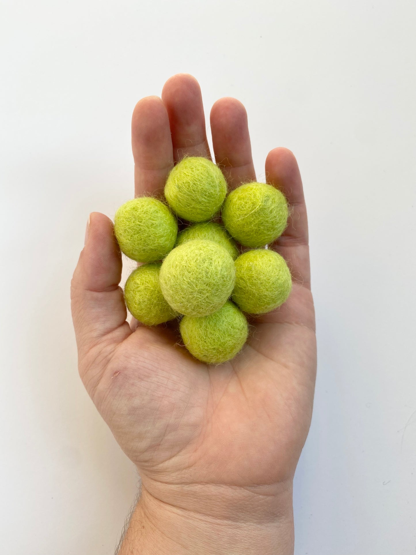 Tennis Ball - 2.5 cm Felt Pom Pom Balls