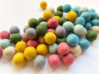 Color Scheme for Anything - 2.5 cm Felt Balls