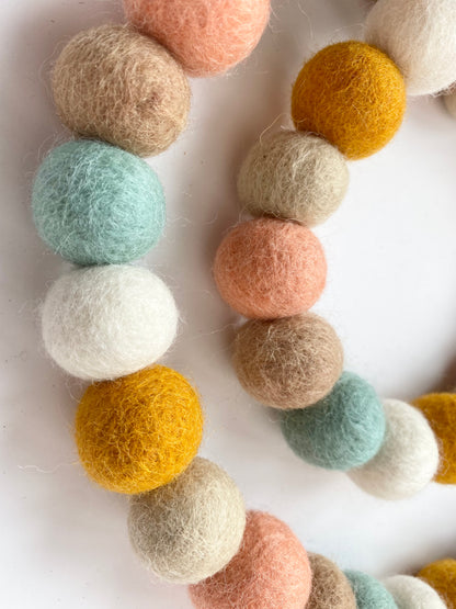 Boy or Girl? Shower Felt Ball Garland