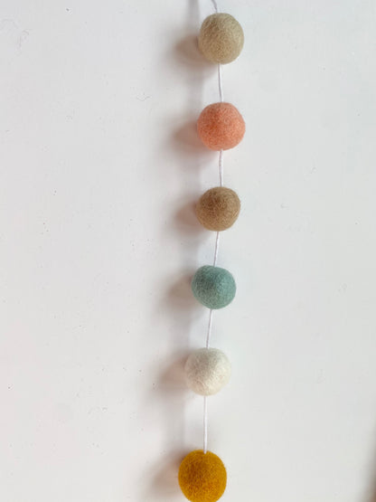 Boy or Girl? Shower Felt Ball Garland