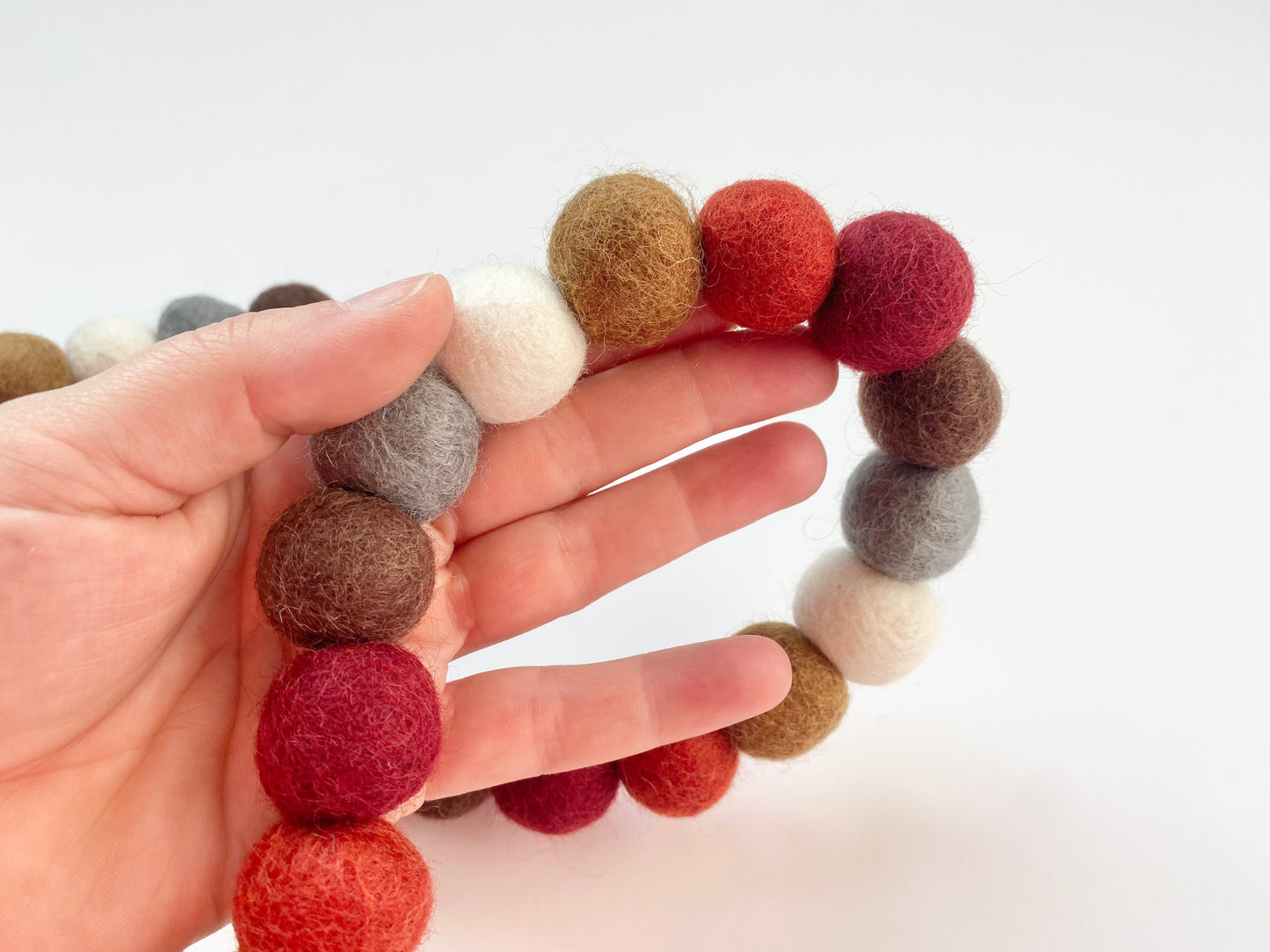 Christmas Sweater Inspired Felt Ball Garland