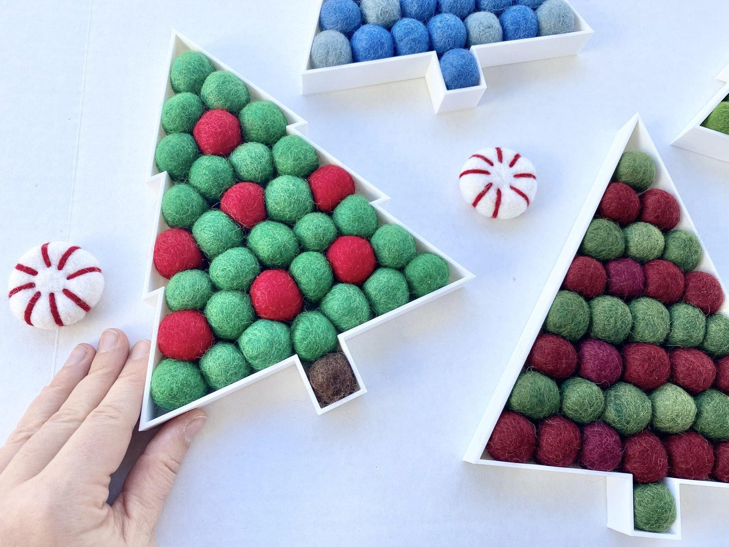 Felt Ball Christmas Tree - Redheadnblue