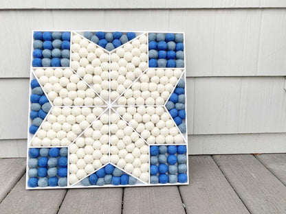 Snow Flake Wall Hanging or Shelf Sitter - Wool Jamboree