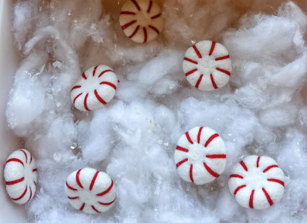 Felted Peppermints