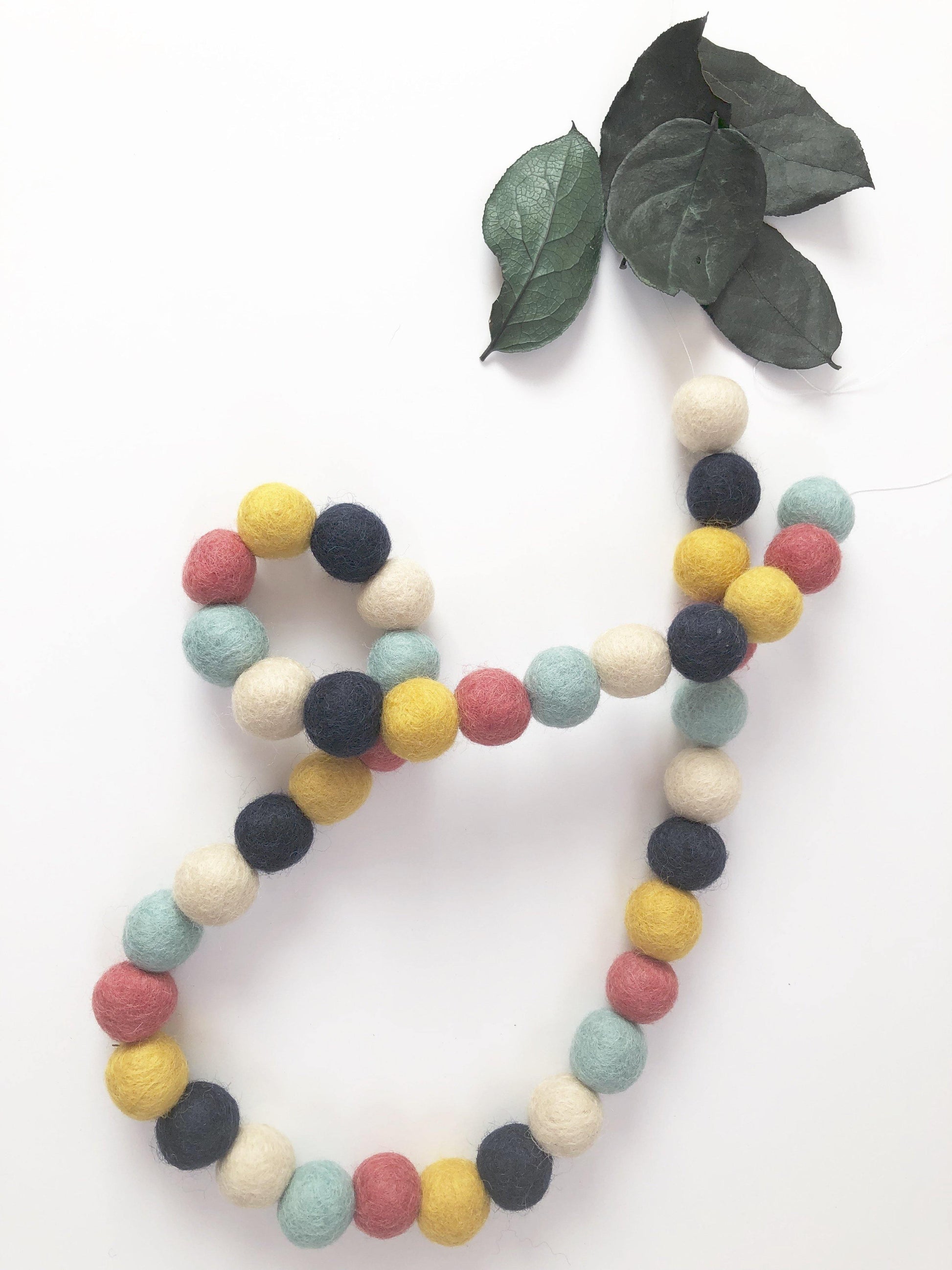 Navy Gold & Coral Garland - Redheadnblue