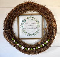 Custom Felt Ball Garland - Redheadnblue