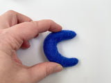Wool Felted Moons 4 or 8 cm