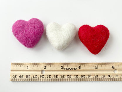 Felted Hearts