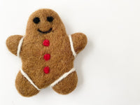 Felted Gingerbread Man