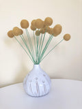 Faux Craspedia Felt Ball Bouquet - Redheadnblue
