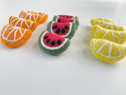 Felt Fruit Slices Toy