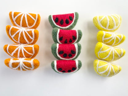 Felt Fruit Slices Toy