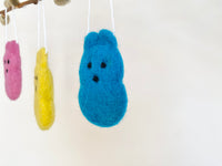 Wool Felted Bunny Ornament