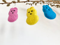 Wool Felted Bunny Ornament