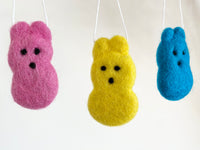Wool Felted Bunny Ornament