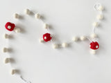 Red & White Mushroom Garland