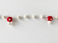 Red & White Mushroom Garland