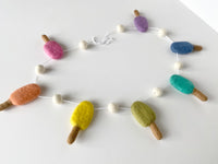 Rainbow Wool Popsicle Garland