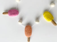 Rainbow Wool Popsicle Garland