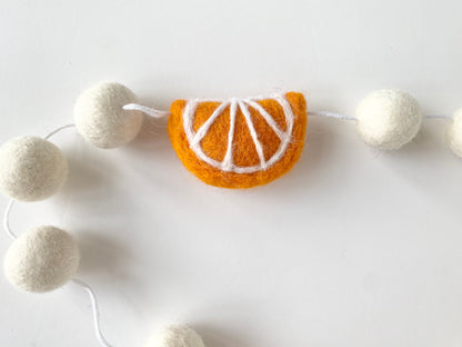 Dried Oranges and Popcorn Garland