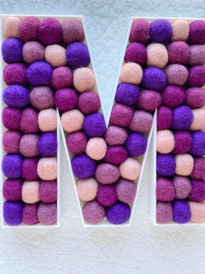 Felt Ball Letter M