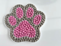 Felt Ball Cat Paw Wall Hanging