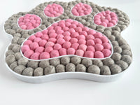 Felt Ball Cat Paw Wall Hanging