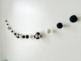 Black & White Soccer Garland