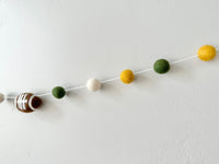 The Green & Gold Football Garland