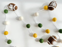 The Green & Gold Football Garland