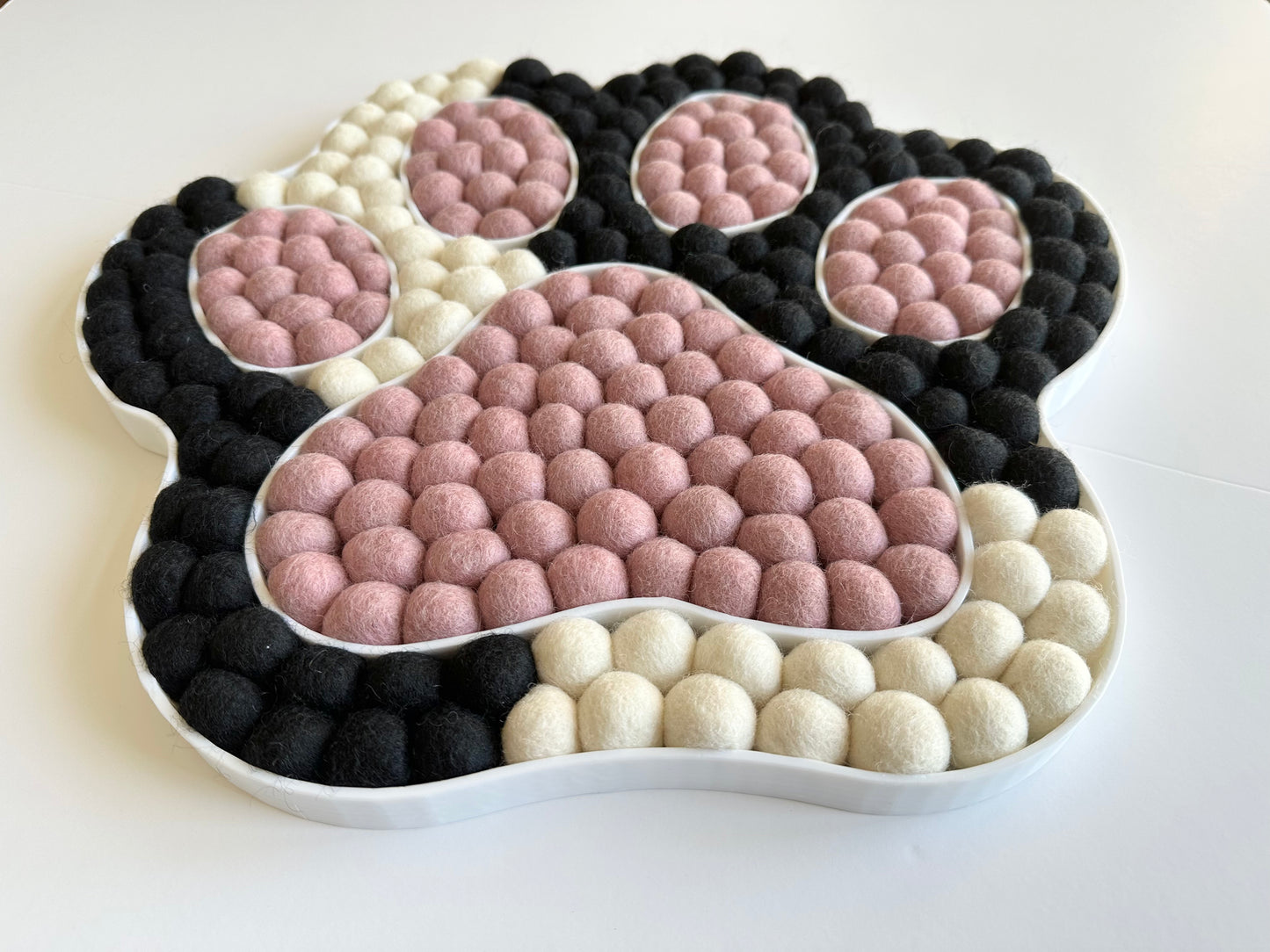 Two Tone Kitty Cat Paw Wall Hanging