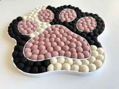 Two Tone Kitty Cat Paw Wall Hanging