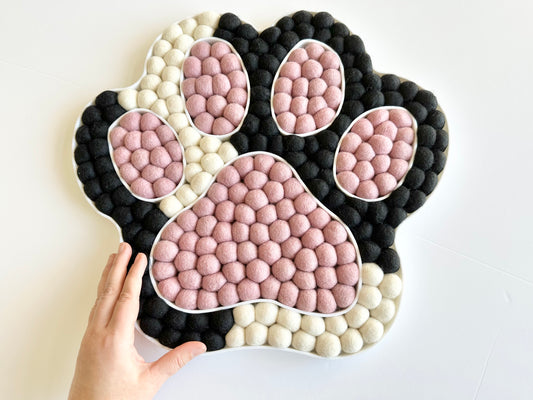 Two Tone Kitty Cat Paw Wall Hanging