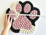 Two Tone Kitty Cat Paw Wall Hanging