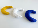 Wool Felted Moons 4 or 8 cm