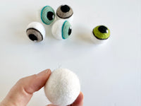 4 cm Wool Felt Eye Ball