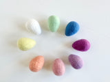 Pastel Rainbow Felt Egg Toy