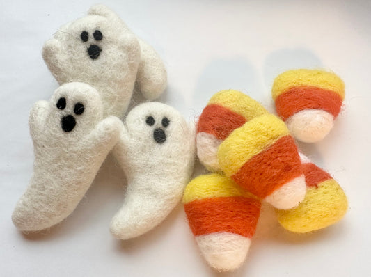 Felt Candy Corn or Ghost Toy