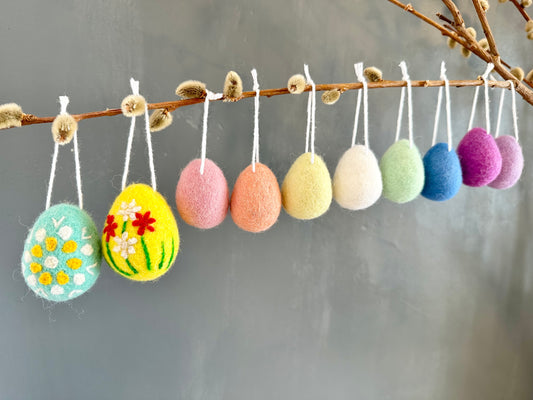 Felt Egg Ornaments