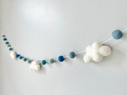 Blue Sky Cloud Garland