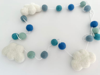 Blue Sky Cloud Garland