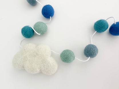 Blue Sky Cloud Garland