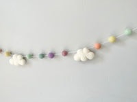 Pastel Rainbow Cloud Garland