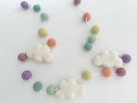 Pastel Rainbow Cloud Garland