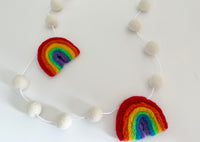 Rainbows w/ White Garland