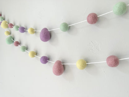 Pastels Easter Egg Garland