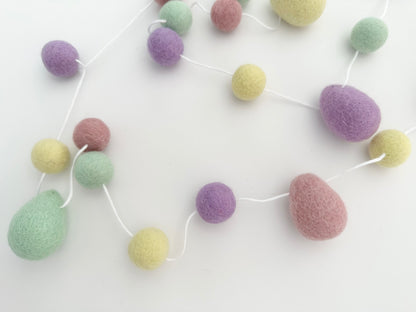 Pastels Easter Egg Garland