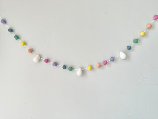 Rainbow Easter Egg Garland